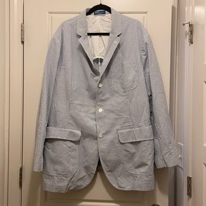 Ralph Lauren Blue Seersucker Sport Coat